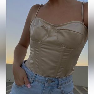 Pretty Little Thing Satin Corset